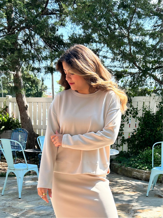 Luxe Sweatshirt Cream
