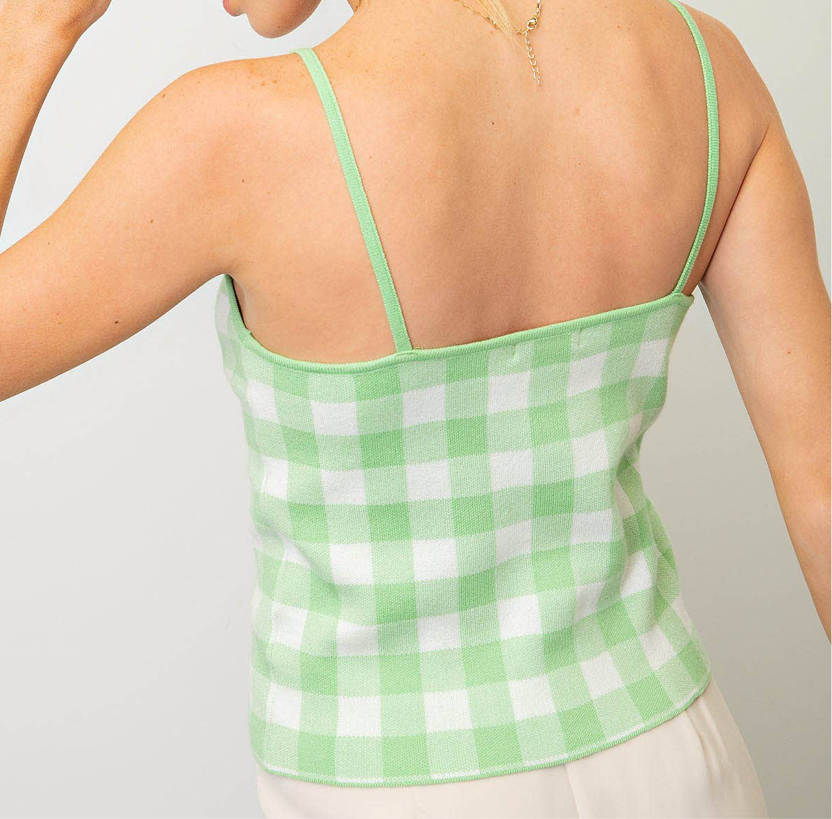 Green Checkered Tank