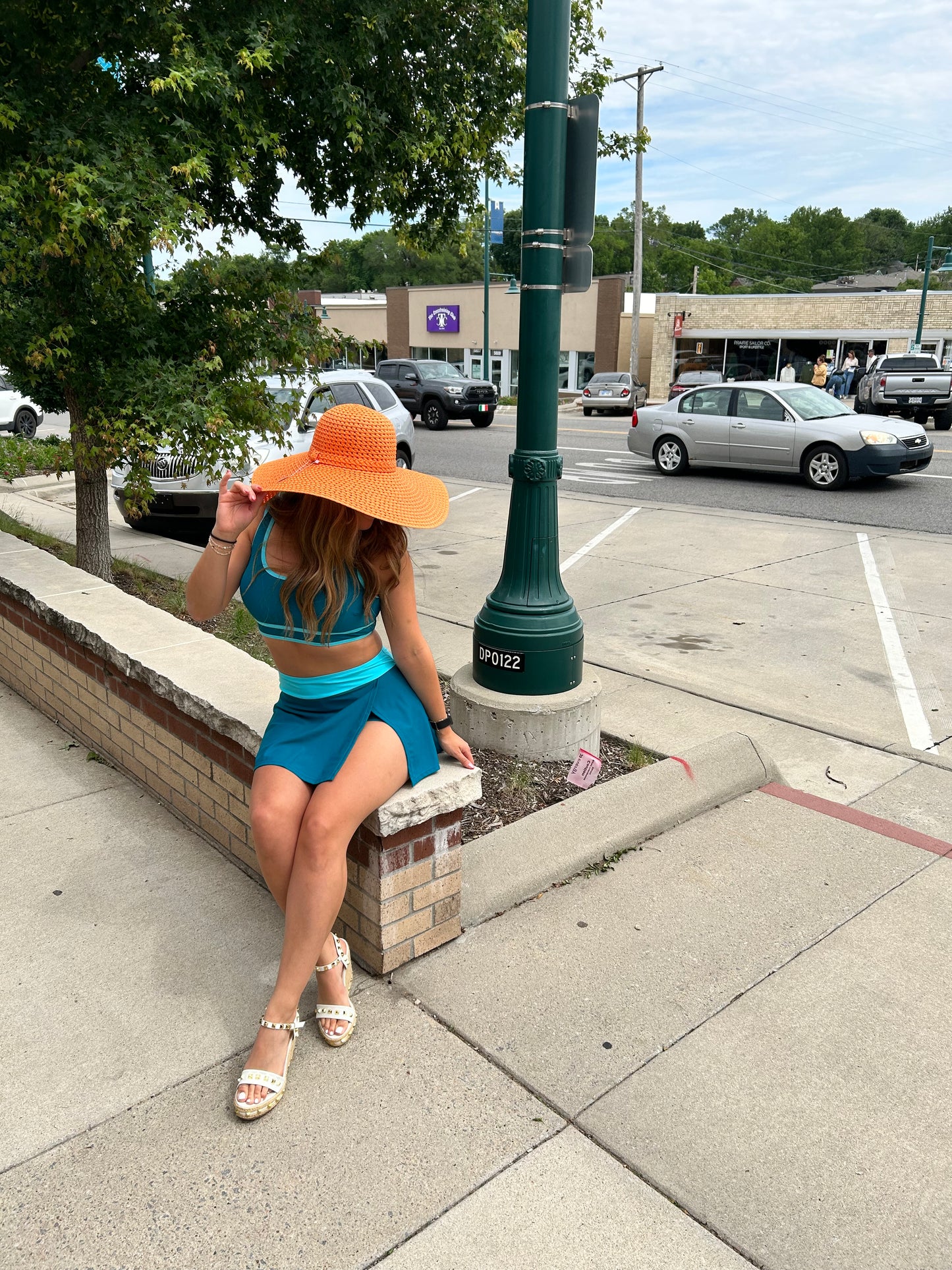 Two Piece Skirt Swimsuit