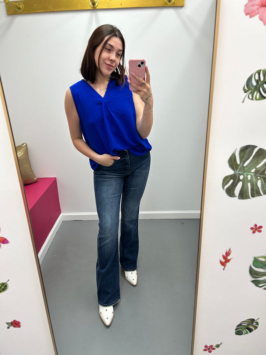 Layering Tank V-Neck/ Royal Blue