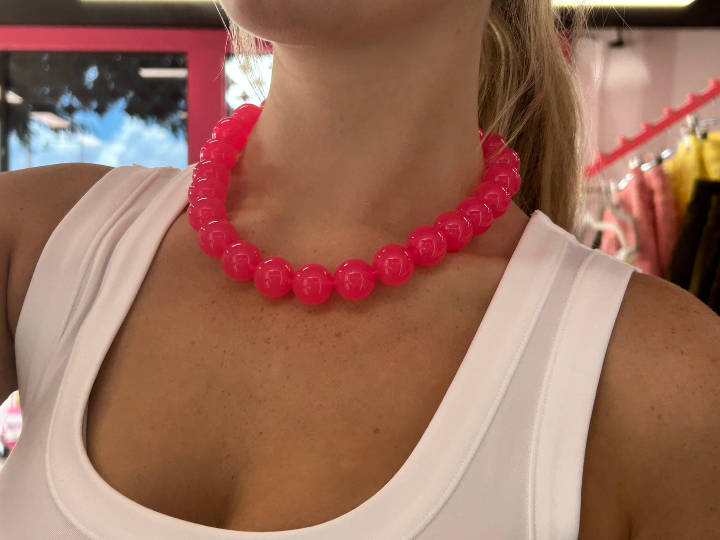 Pop of Color Beaded Necklace