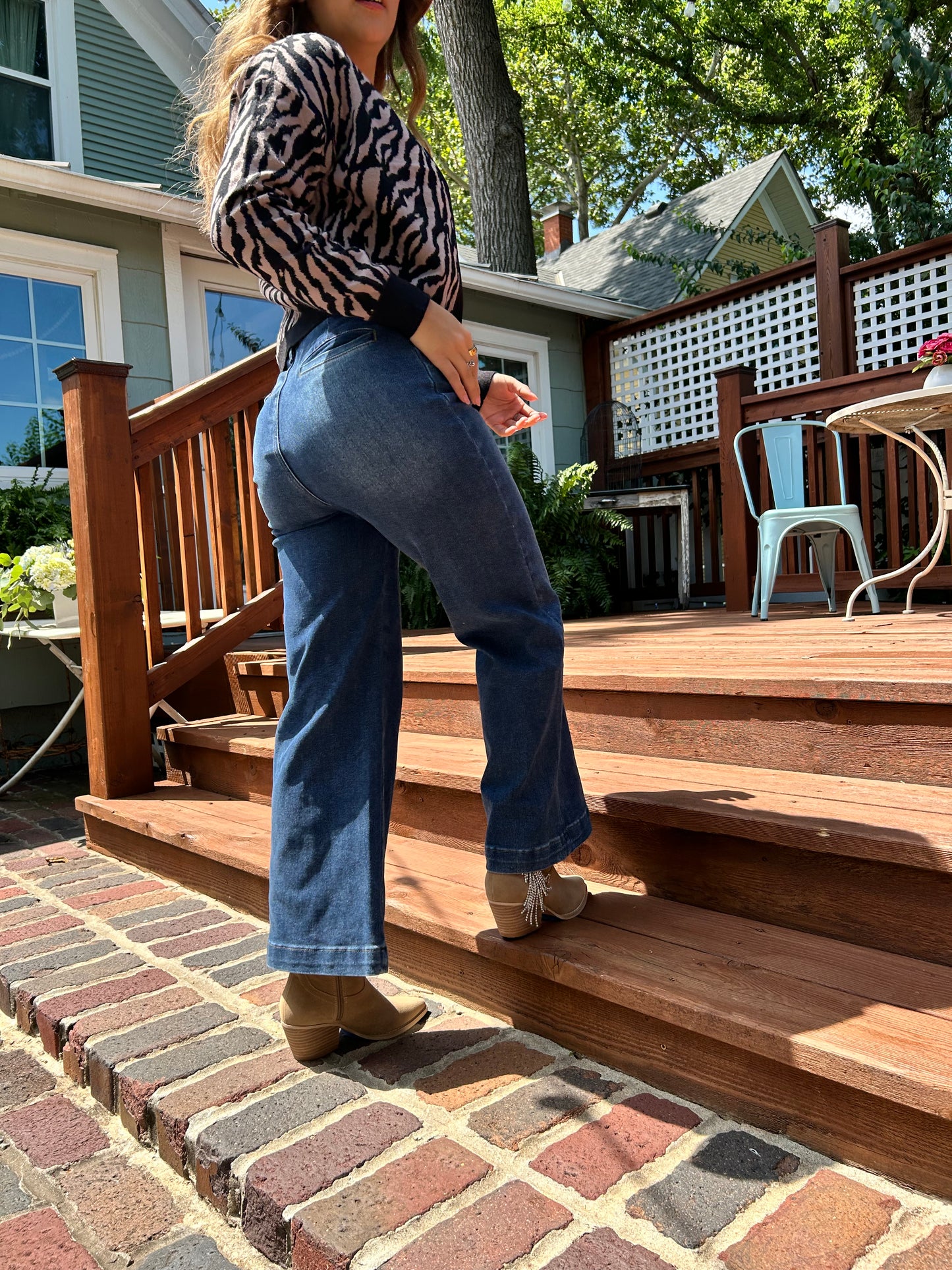 Wide Leg High Waisted Jeans