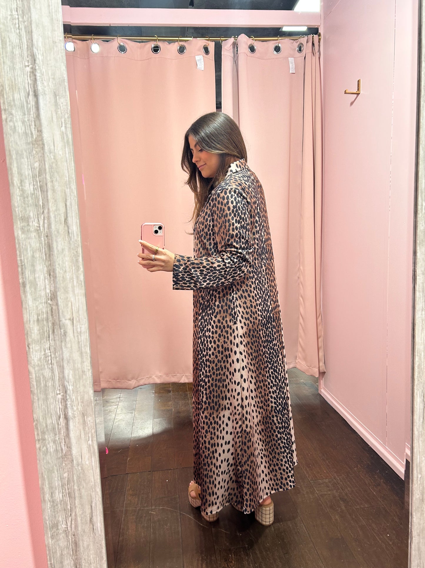 Leopard Long Cardigan Jacket