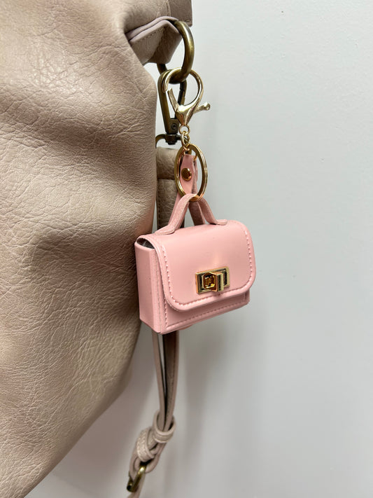 Bag Charm Mini Purse Pink