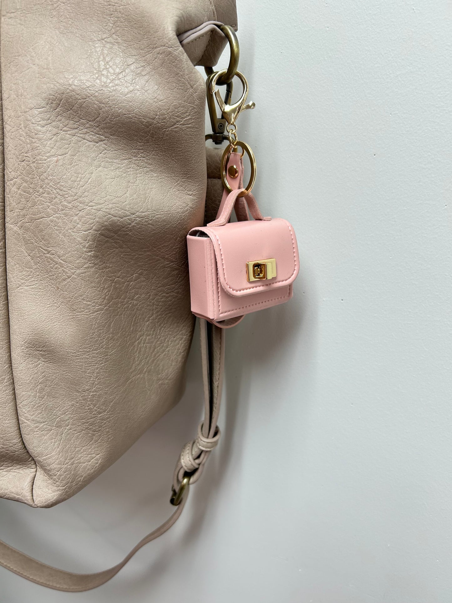 Bag Charm Mini Purse Pink