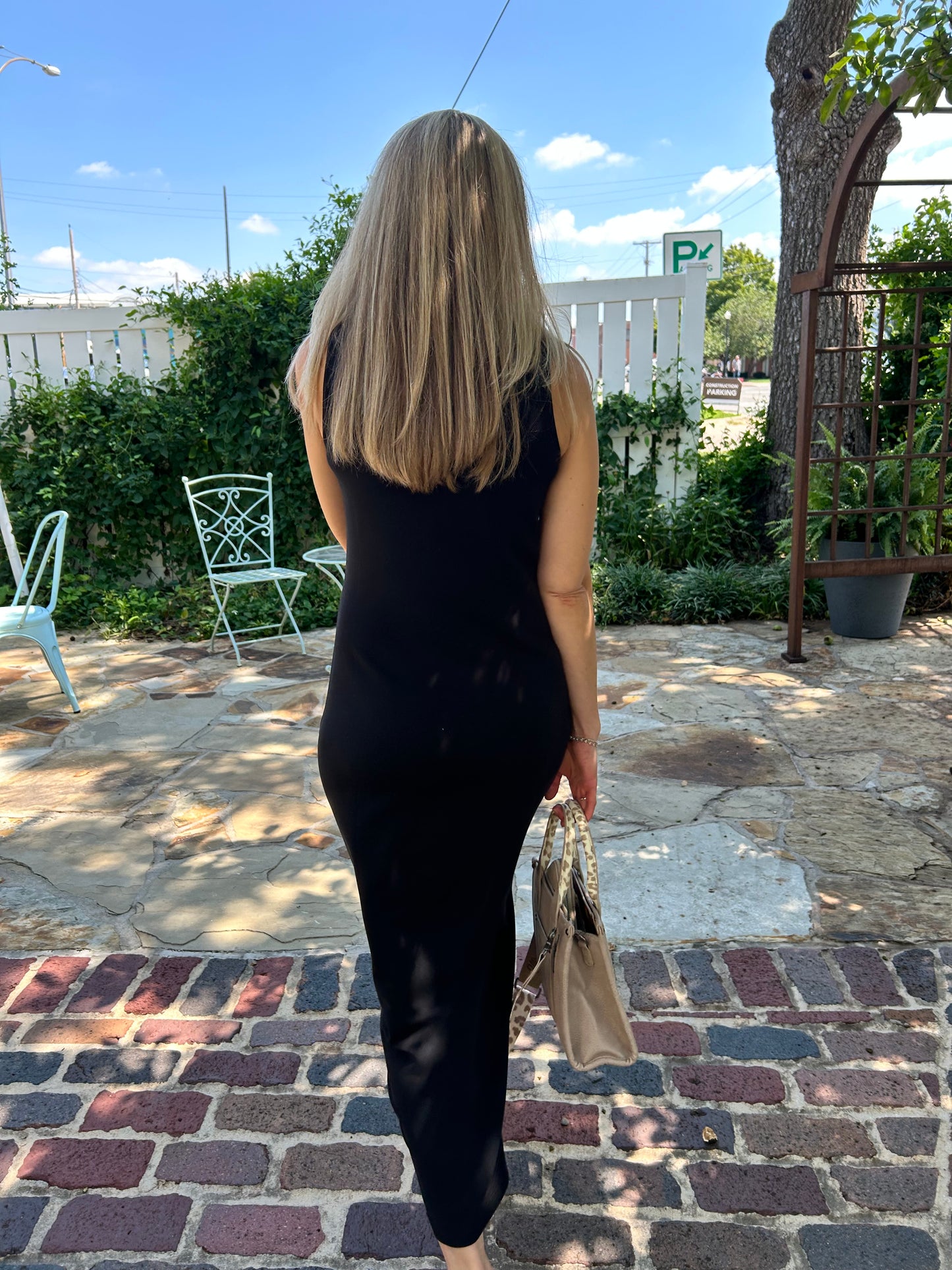 Luxe Tank Maxi Dress Black
