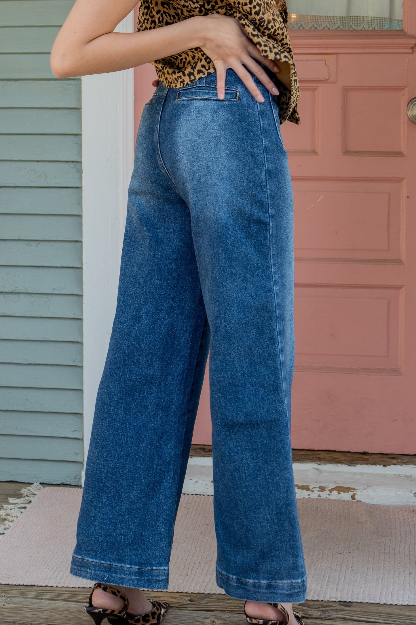 Wide Leg High Waisted Jeans