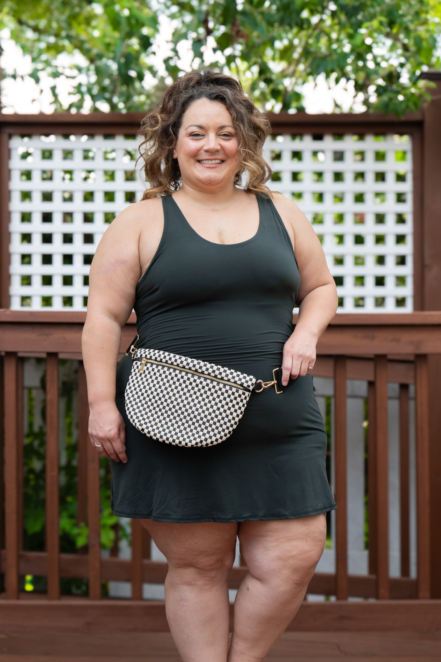 Active Romper Dark Green