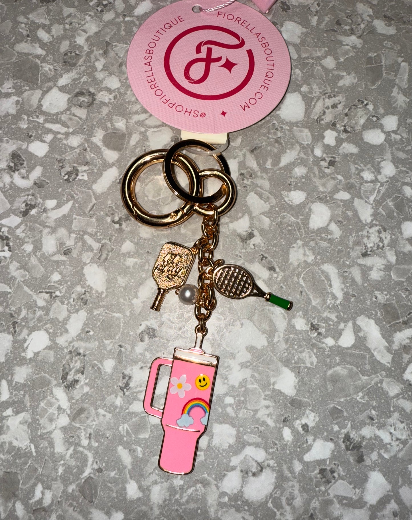 Pickleball Keychain Charms