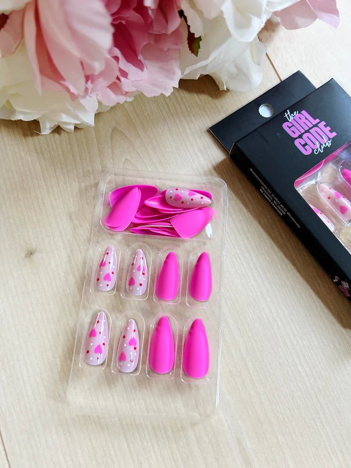 GC Press On Nails Pink Love