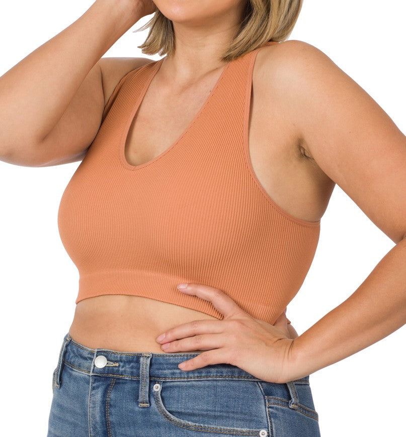 Curvy Bralette Racerback Sunset