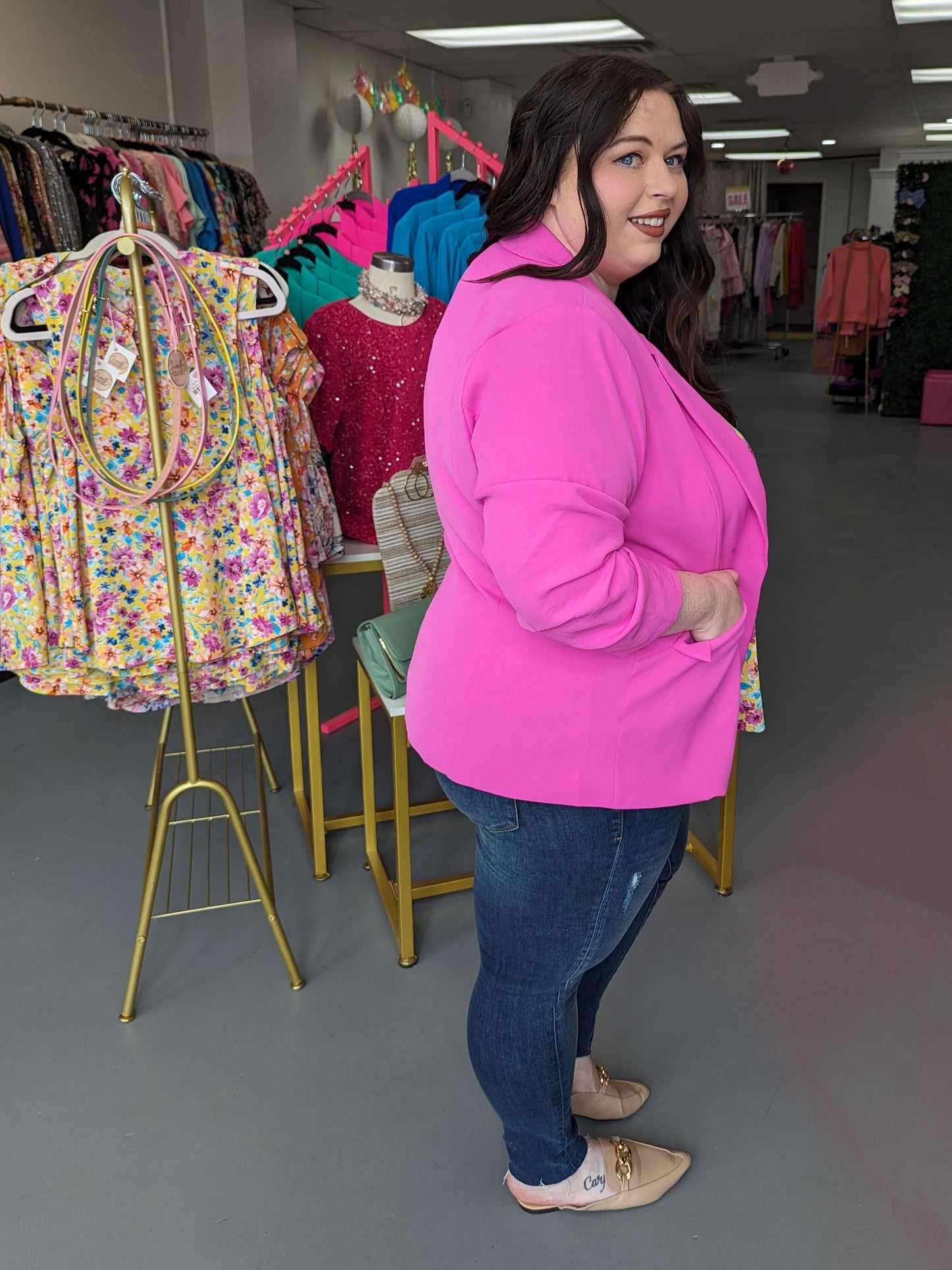 3/4 Sleeve Blazer - Orchid (XS - 3X)