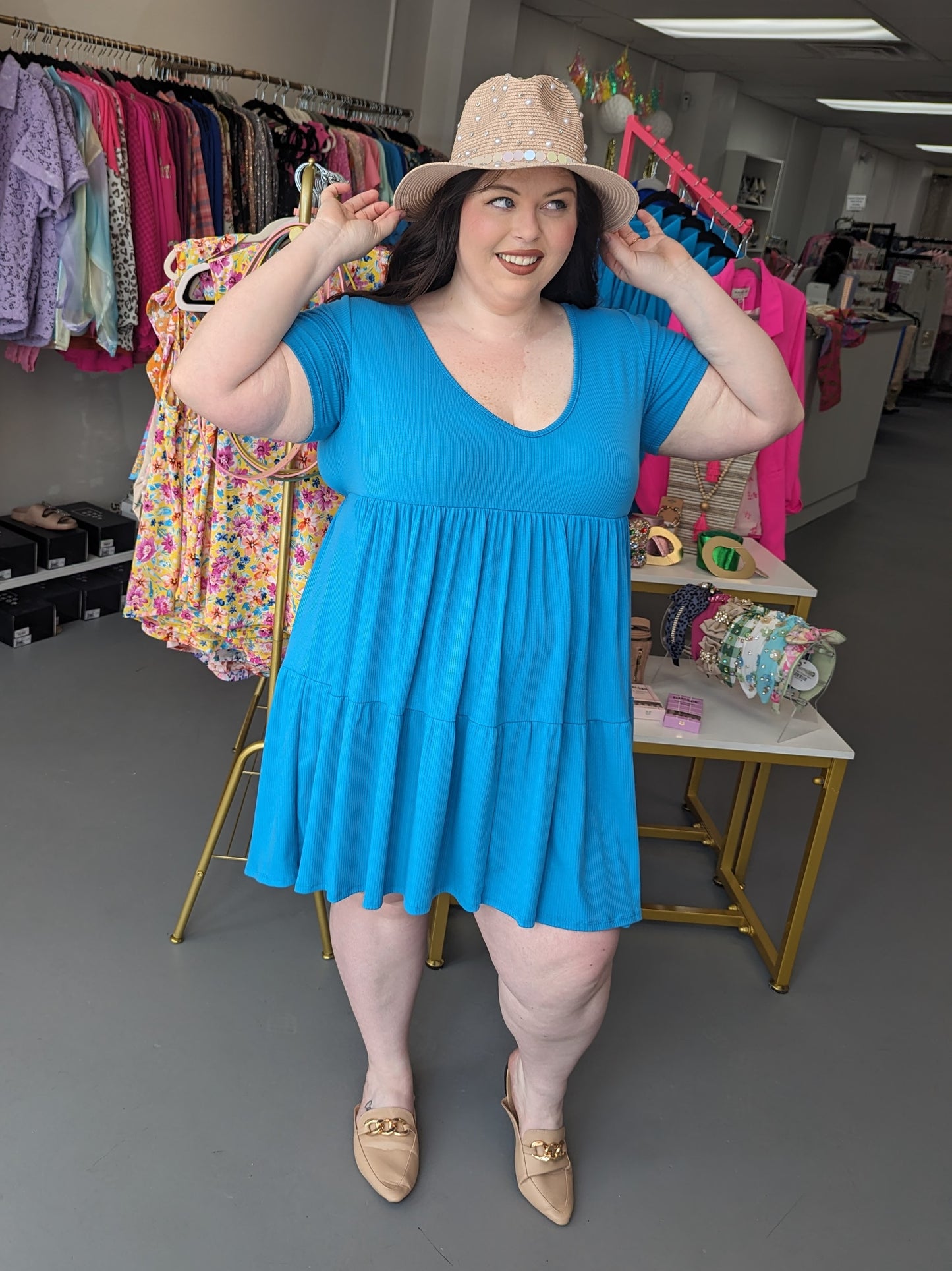Everyday Dress Bright Blue