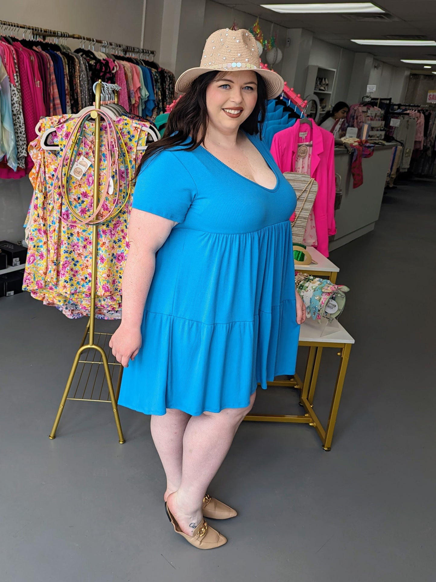 Everyday Dress Bright Blue