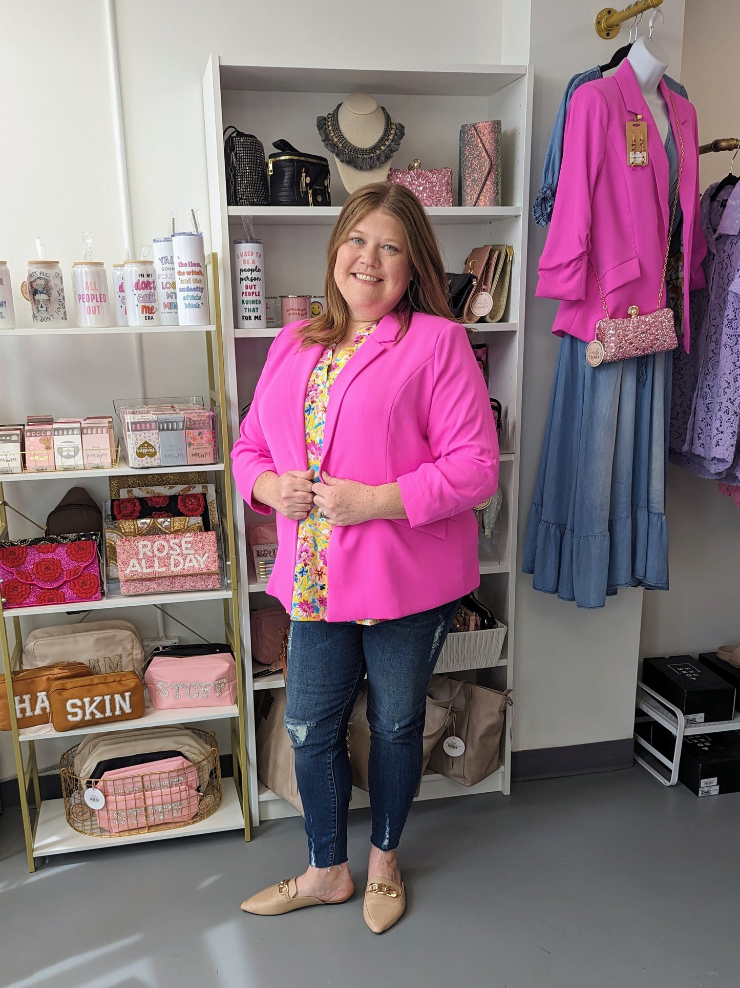 3/4 Sleeve Blazer - Orchid (XS - 3X)