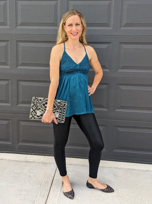 Satin Cami Rouched Detail