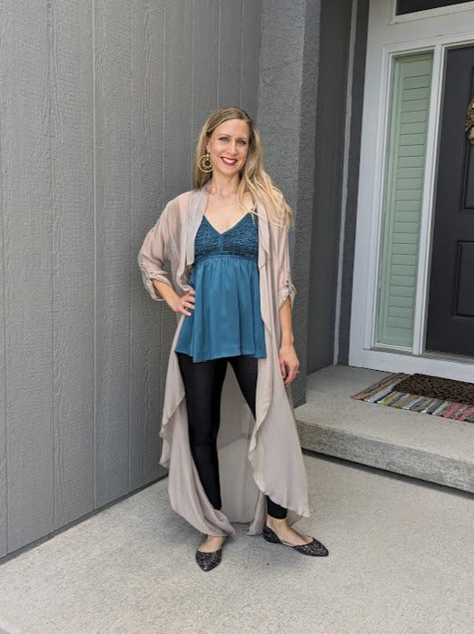 Satin Cami Rouched Detail