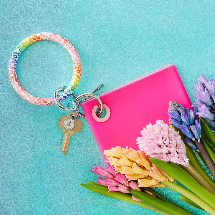 Key Ring - Rainbow Cheetah