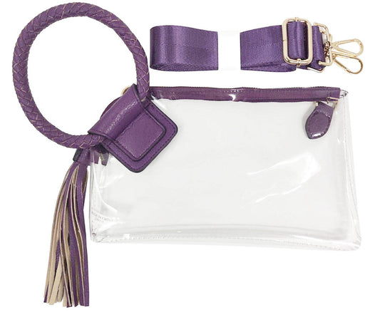 Clear Cuff Wristlet Clutch