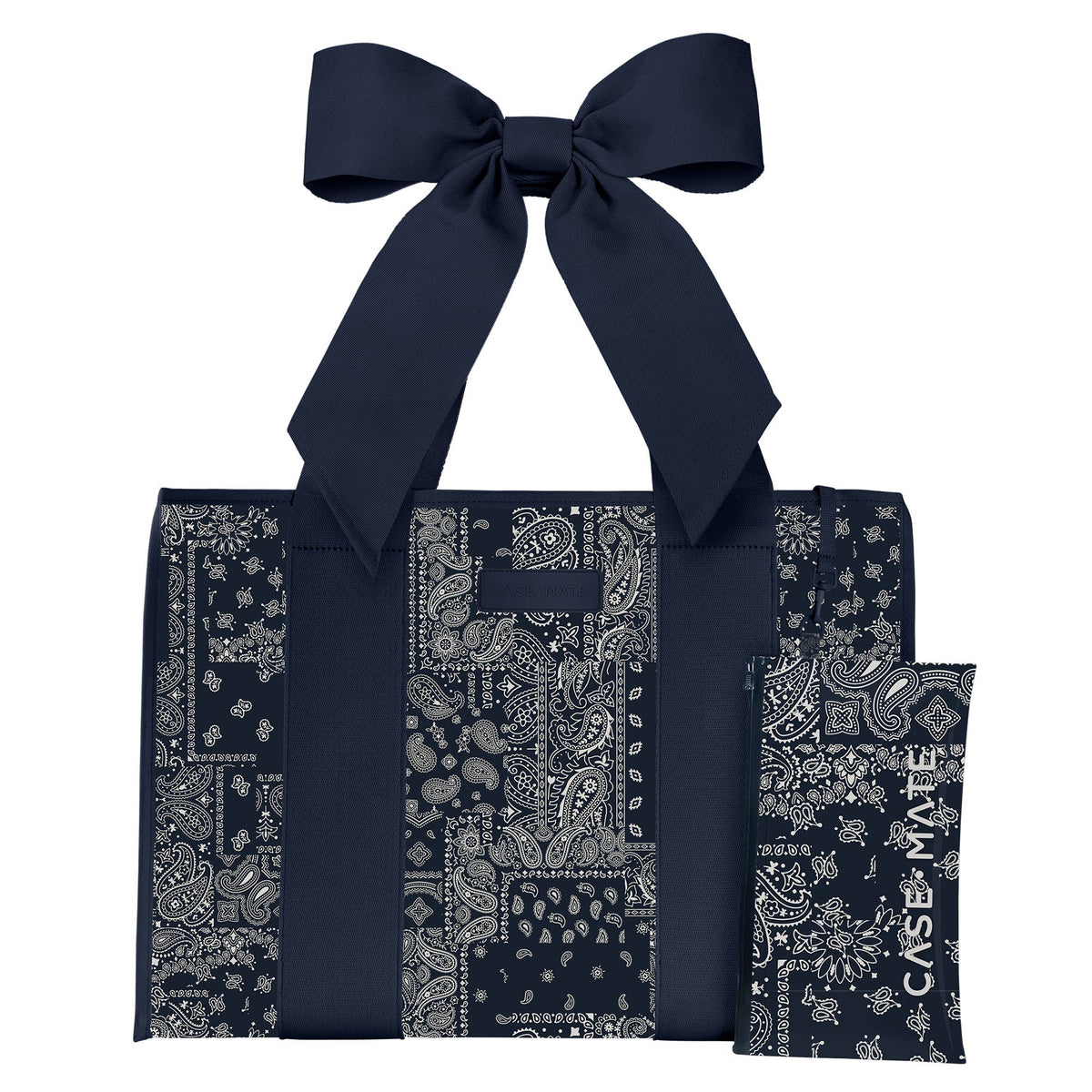 Navy Bandana Bow Jelly Tote Bag