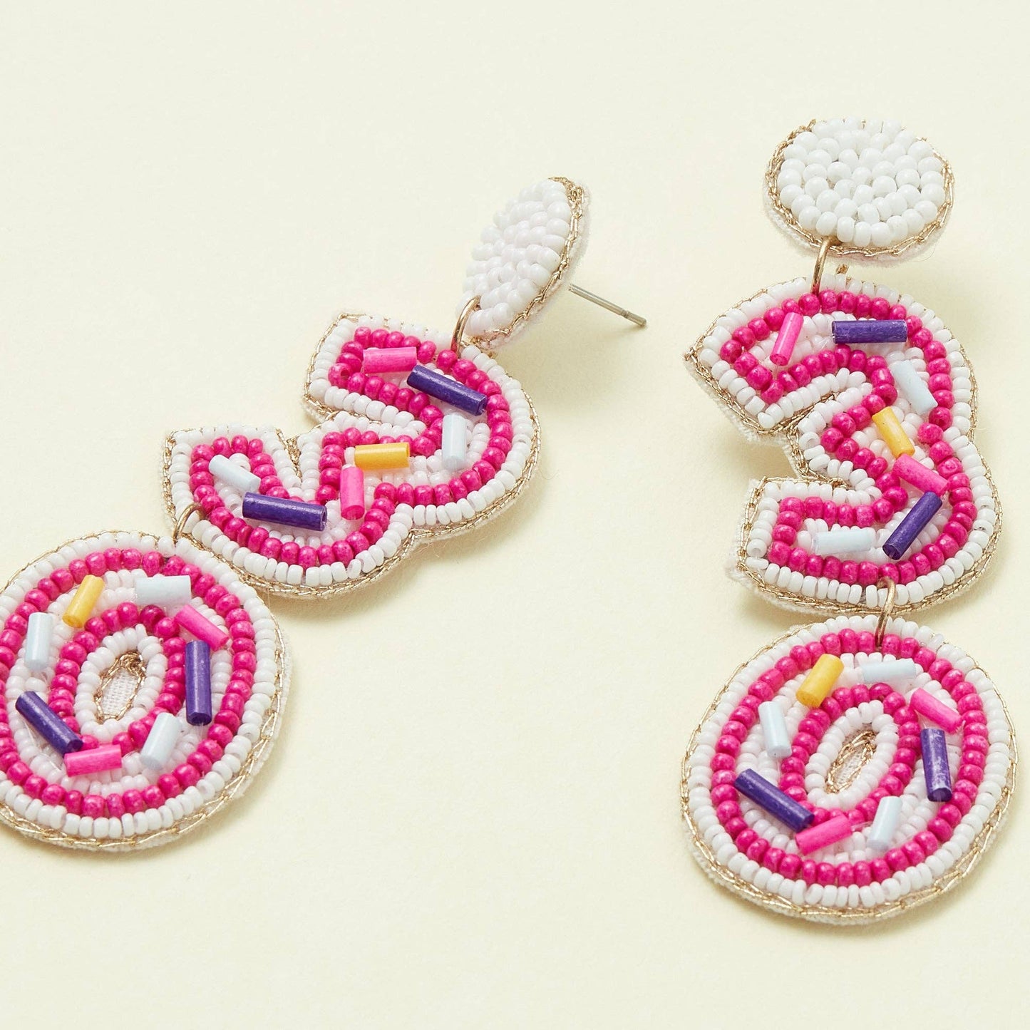 Happy 30 Beaded Earrings