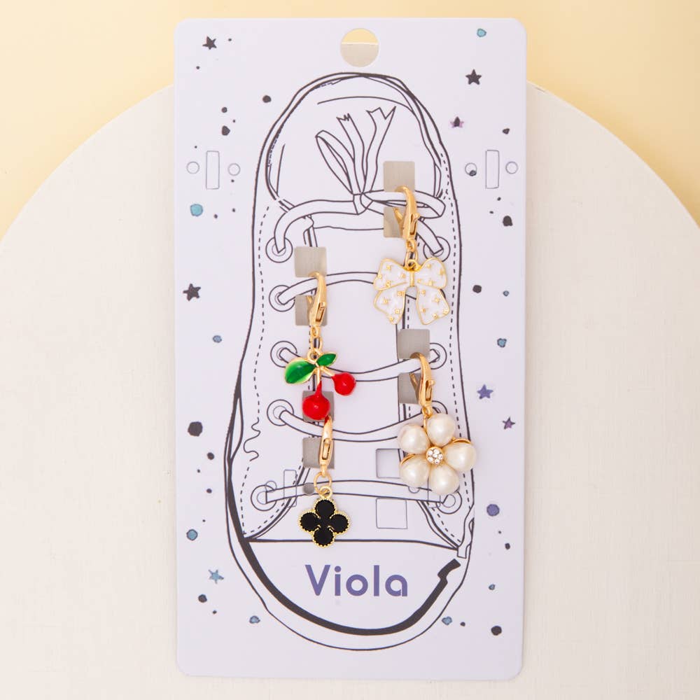 Shoe Charm Set Cherry