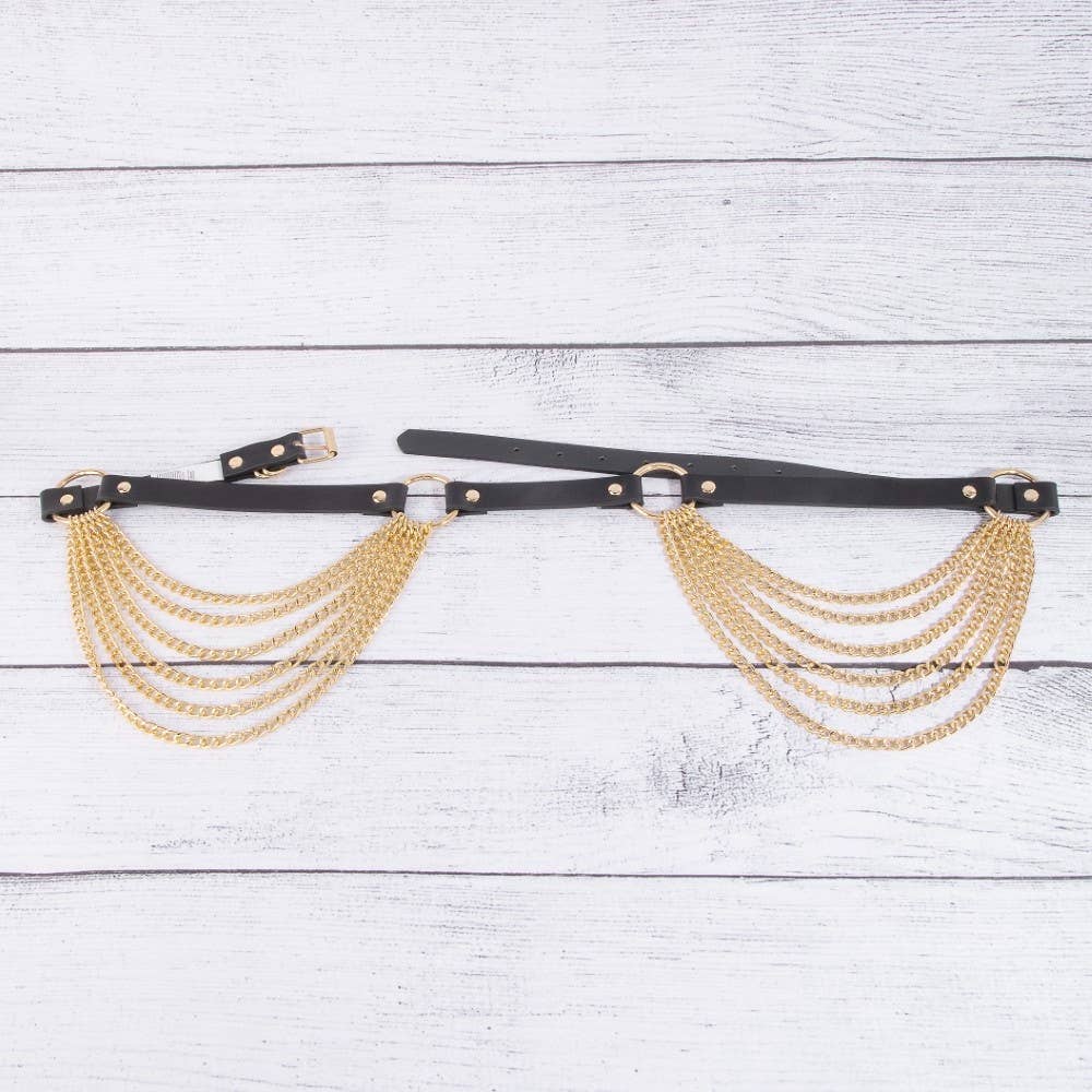 Layered Waist Chain Silver