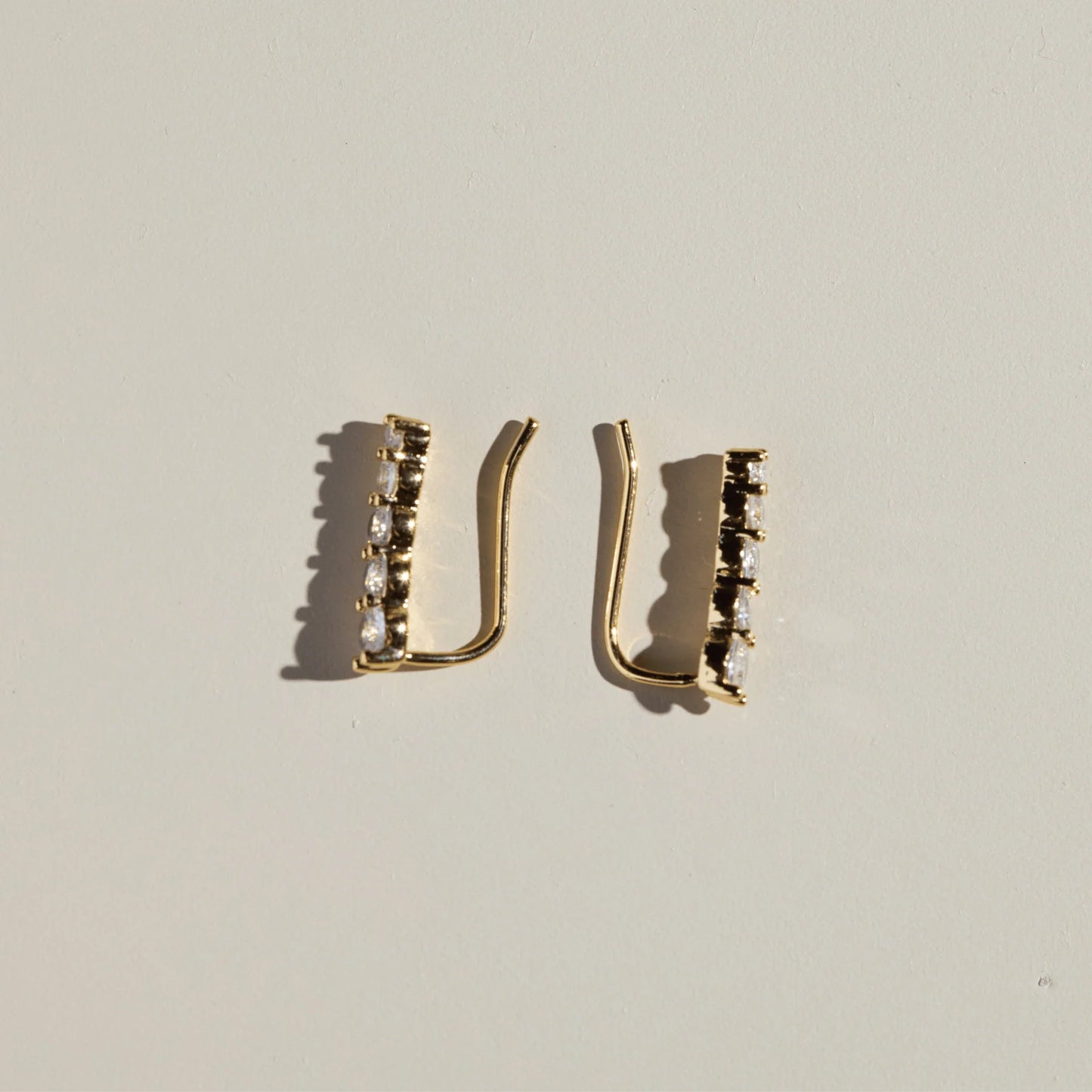 Cristal Pave Ear Climbers