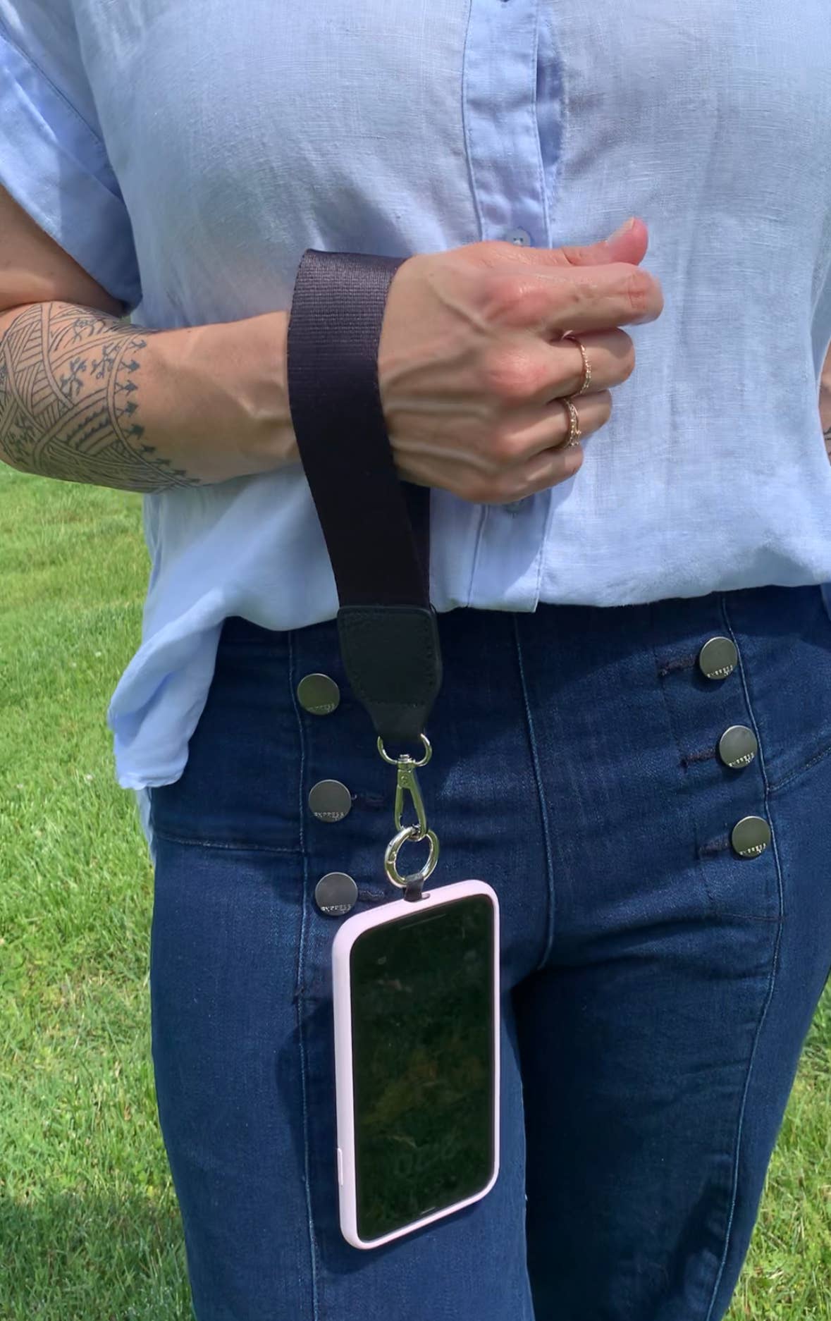 Clip & Go Strap w Pouch Purple