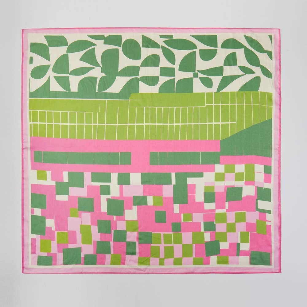 Pink Oasis Bandana Scarf