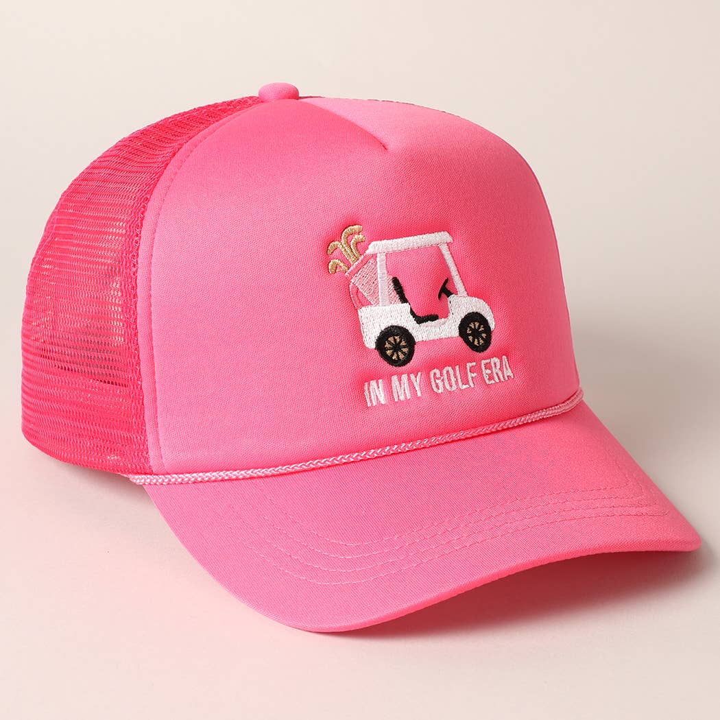 My Golf Era Trucker Hat Pink