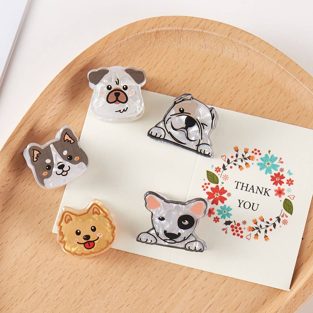 Puppies Hair Clip Set