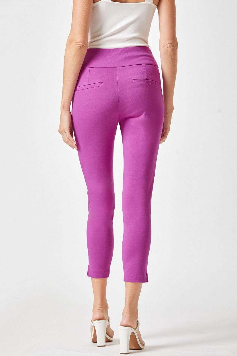 Skinny Ponte Pants 26" Magenta