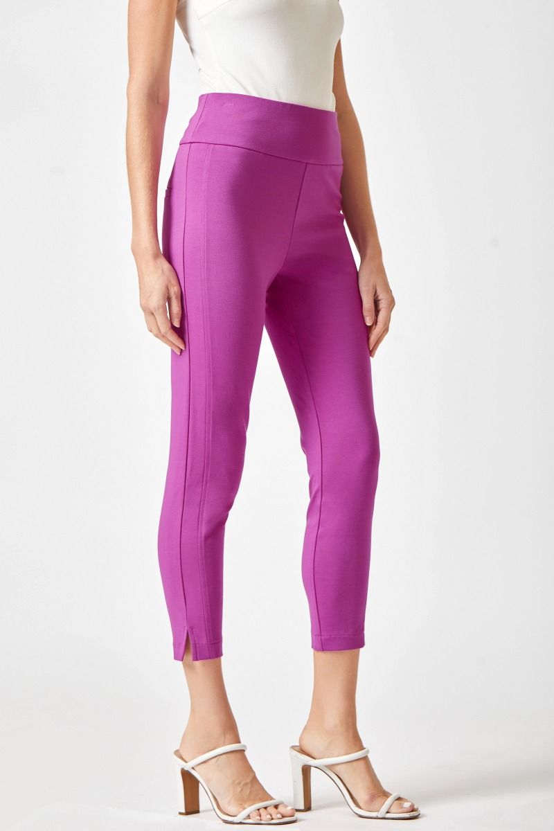 Skinny Ponte Pants 26" Magenta