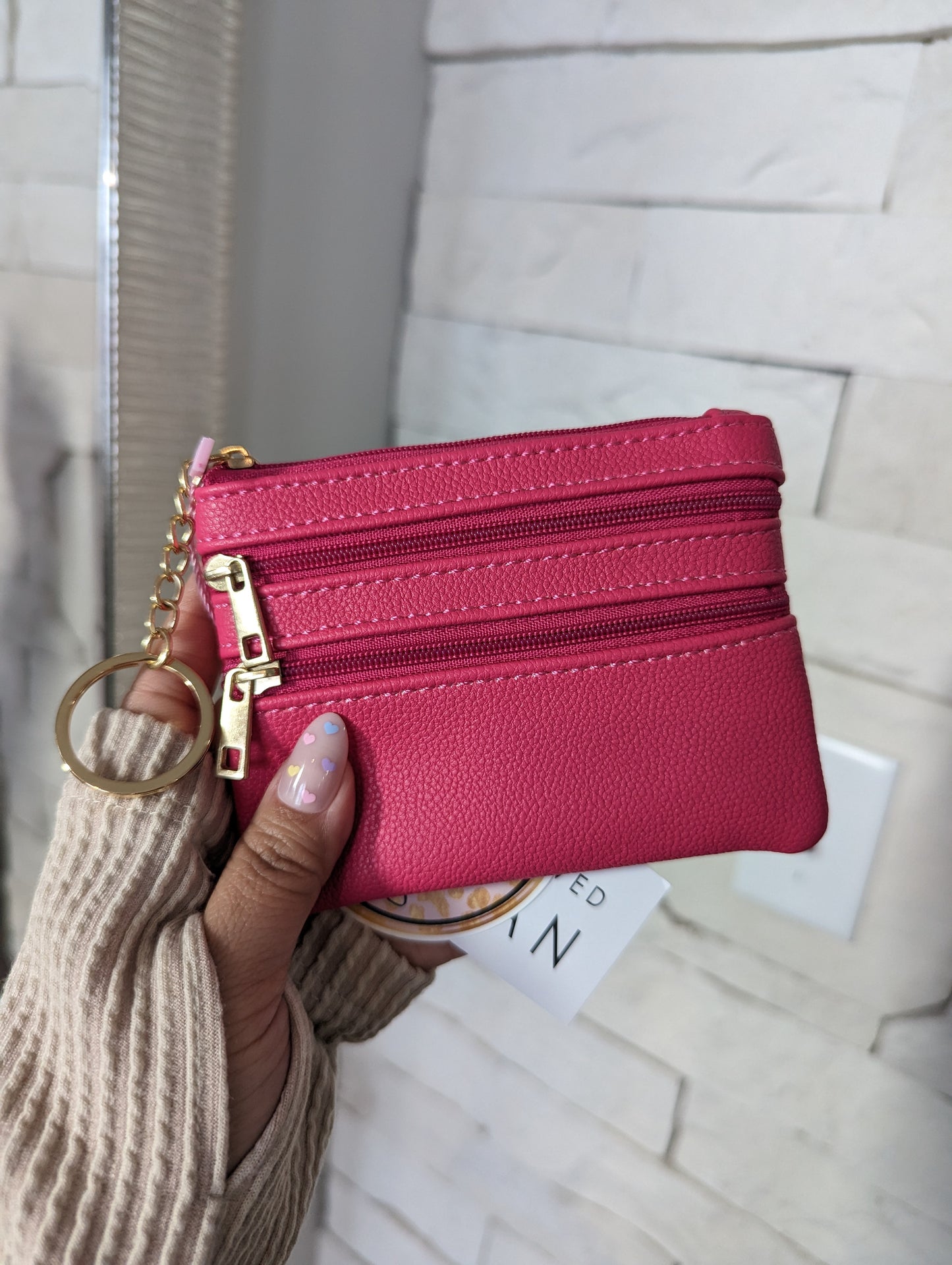 Vegan Leather Coin Pouch