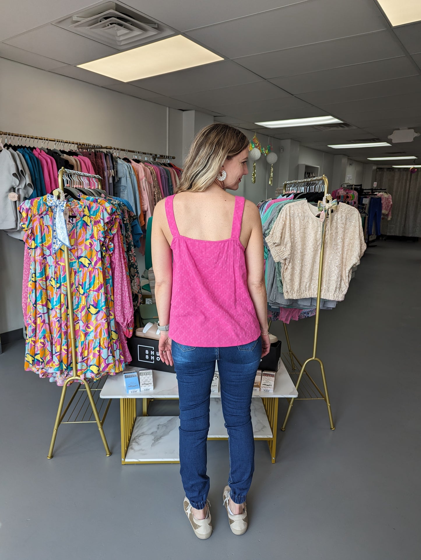 Square Neck Flowy Tank