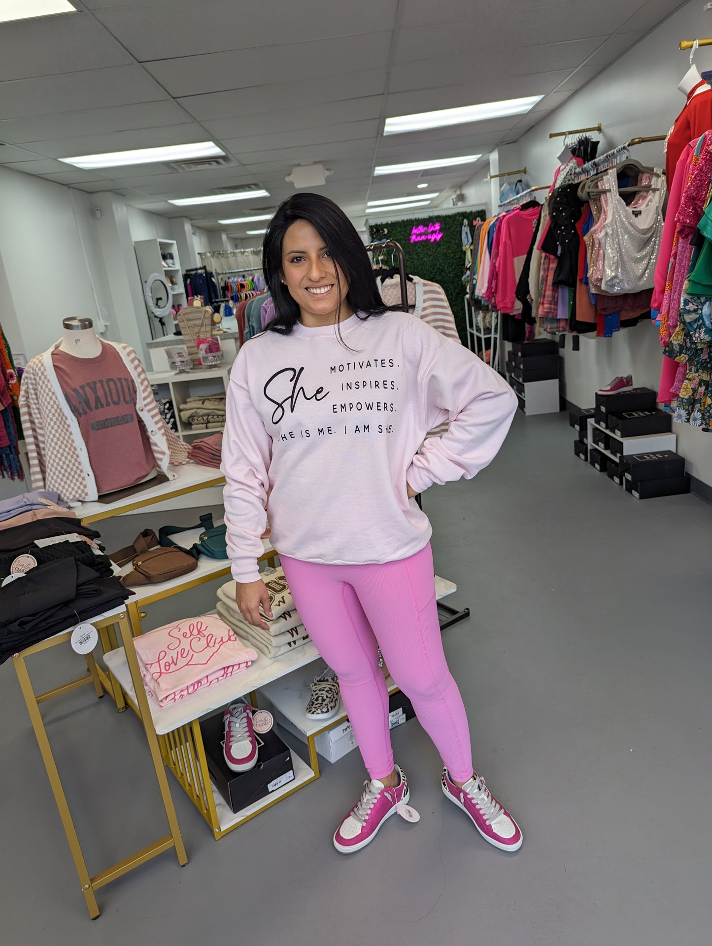 Max Sculpt Ribbed Leggings Pink