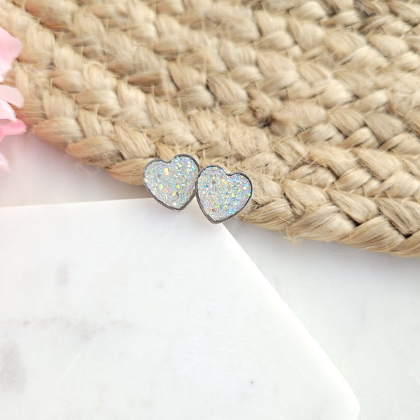 I Heart You druzy earrings