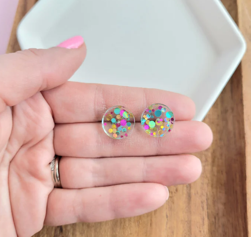 Confetti Studs