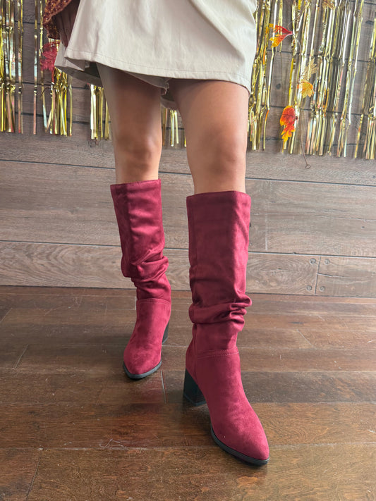 Wine About It Slouchy Boots