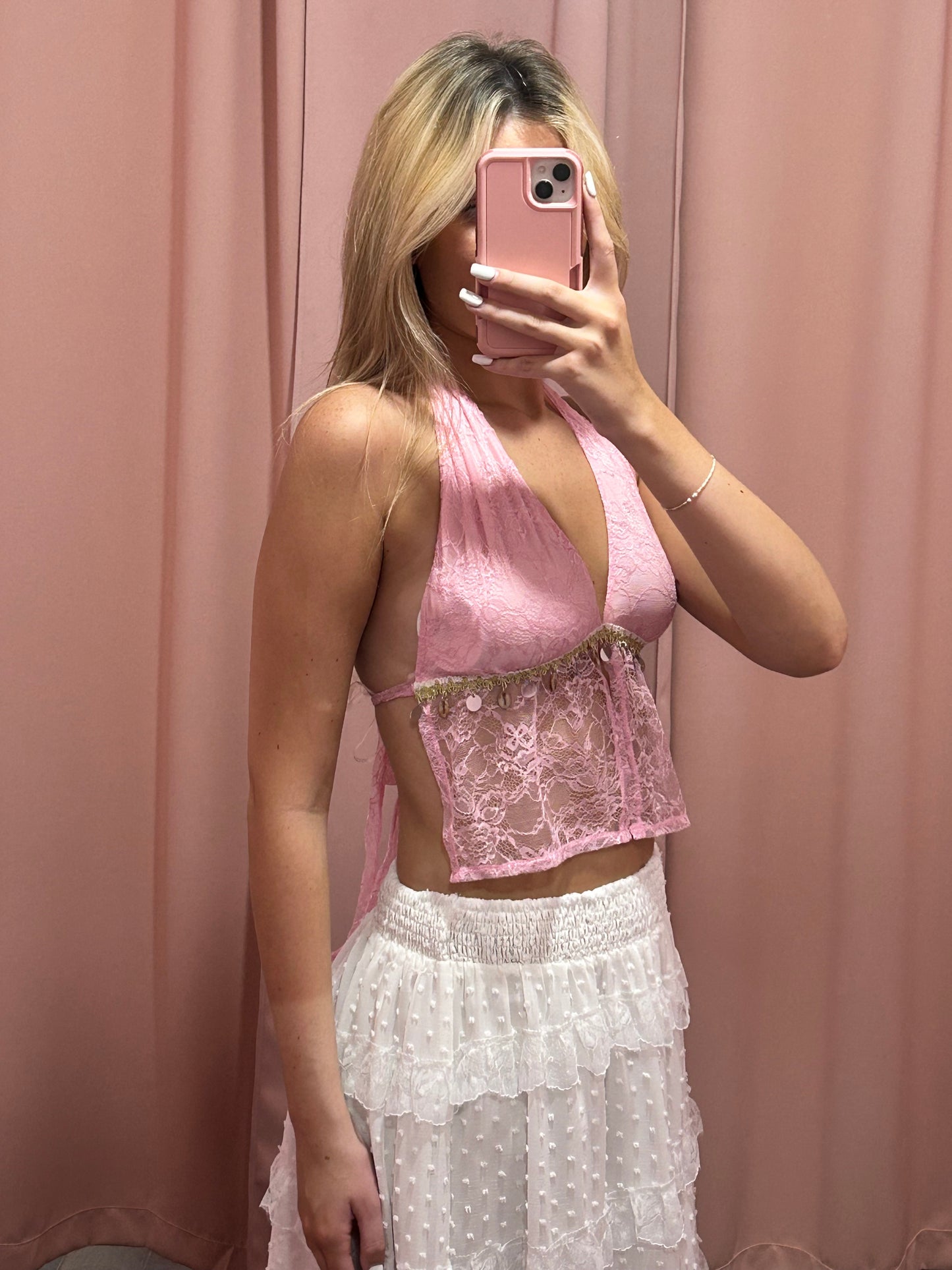 Pink Paradise Halter Top