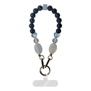 Clip & Go Beads Wristlet Blue