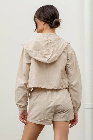 City Breeze Cropped Windbreaker