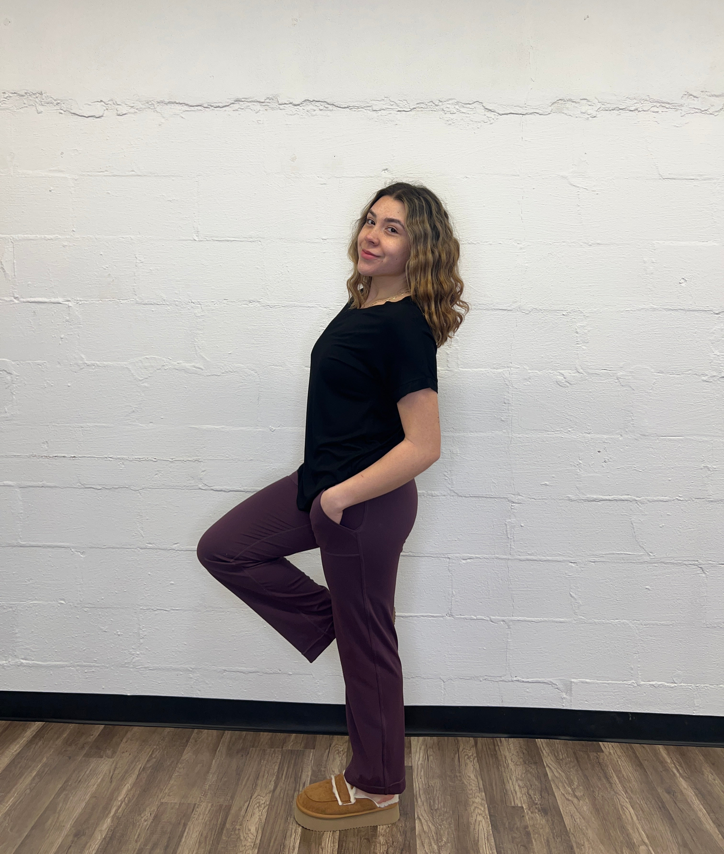 Straight Leg Butter Leggings Grape