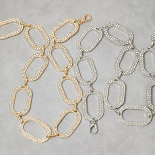 Pave Link Chain Belt