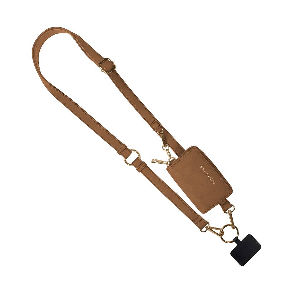 Clip & Go Phone Lanyard RFID Brown