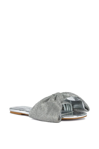 Glam Silver Bow Sandal