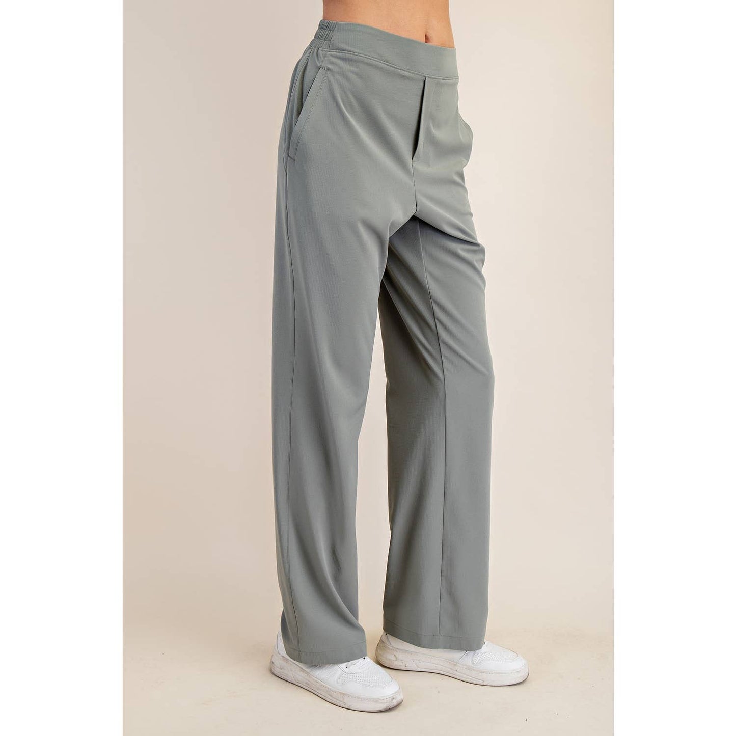 Straight Trousers Stone