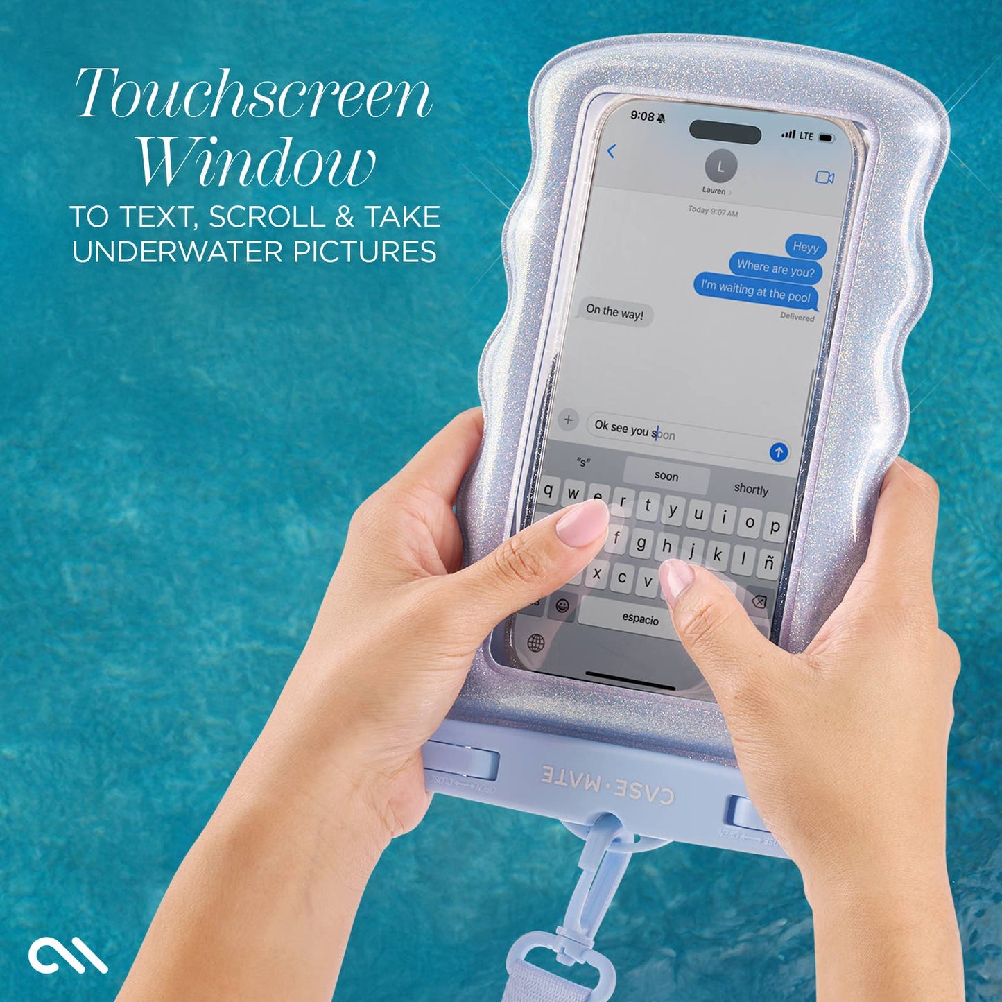 Wavy Waterproof Floating Phone Pouch