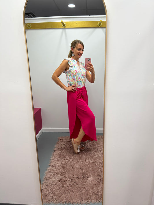 Flutter Slv Top White Multi